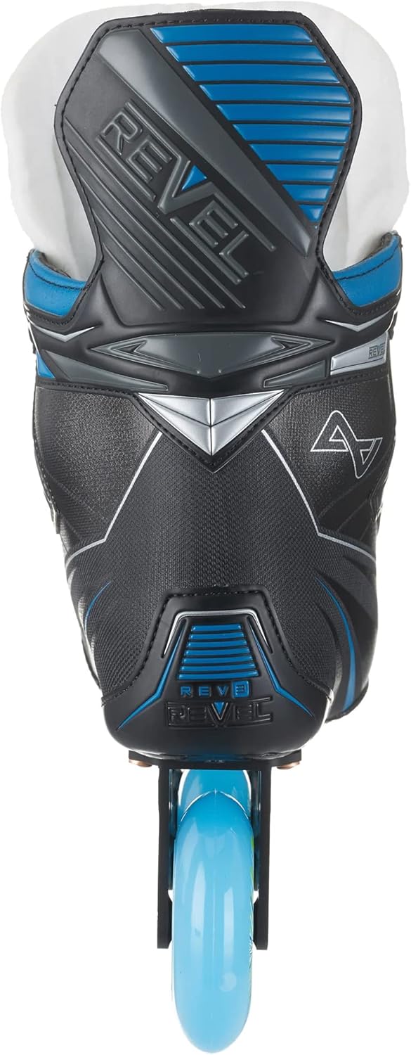Alkali Revel 3 Junior Inline Hockey Skates Black/Blue 4.0 D