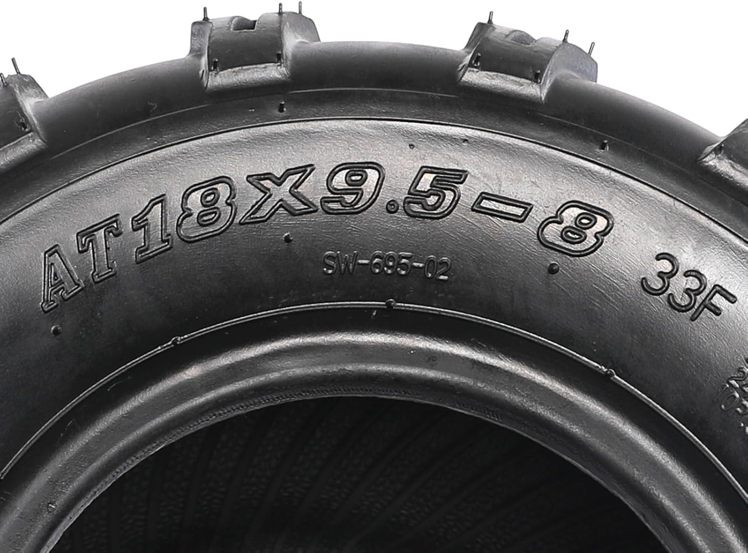 ATV Go Kart Quad Bike Tire Set - 19x7-8 Front & 18x9.50-8 Rear Tubeless Tires, Durable 4-Wheel Drive Off-Road Performance for Adventurous Riders