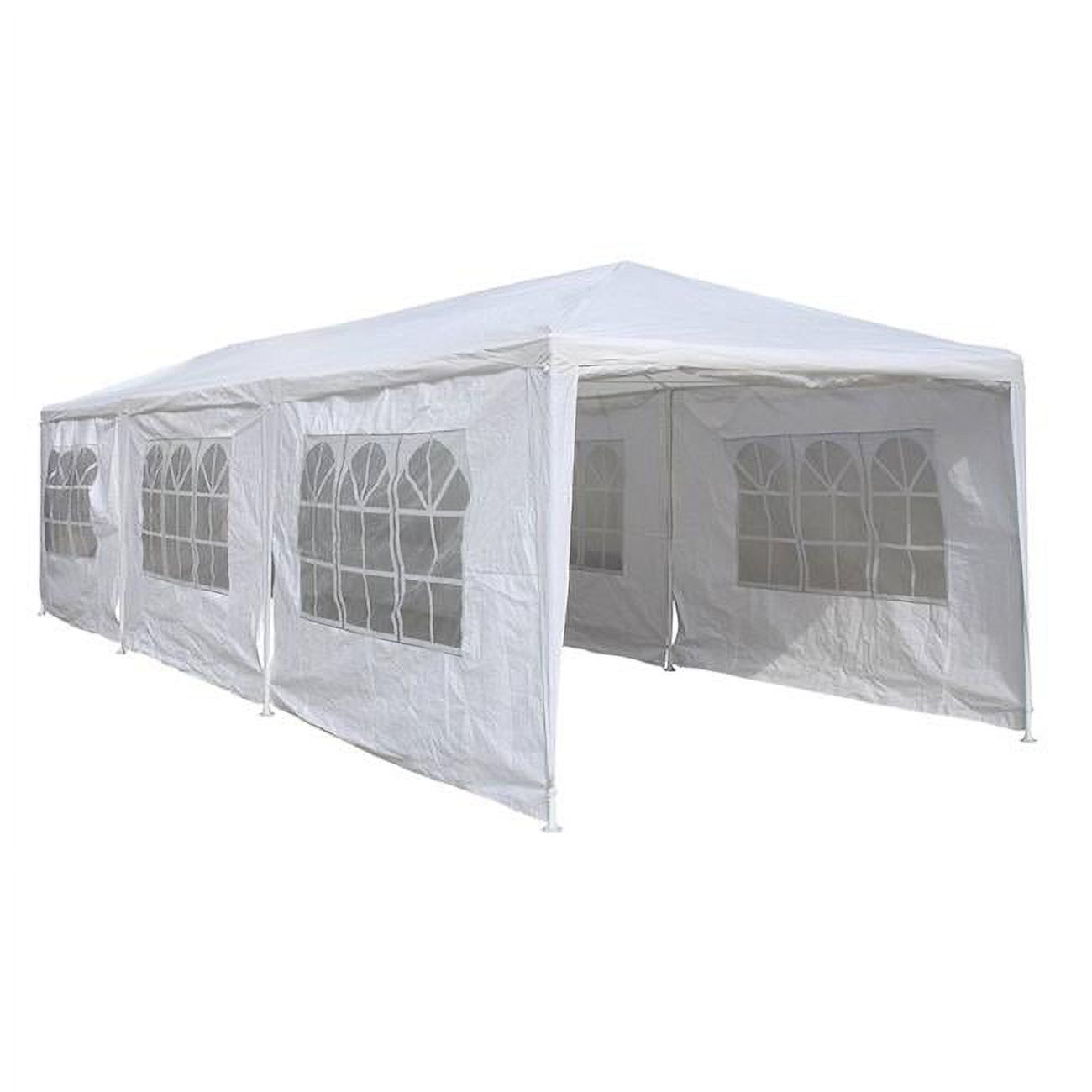 30 x 10 ft. Carport Storage Garage Party Tent Gazebo, White