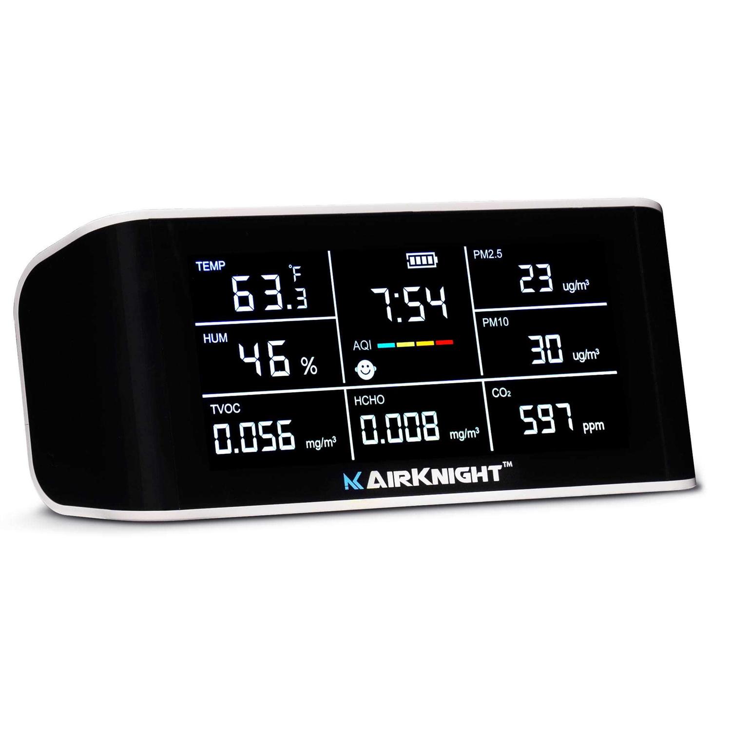 Airknight 9-in-1 Indoor Air Quality Monitor Indoor Portable CO2 Monitor - Shop Hardware Tools Online Store