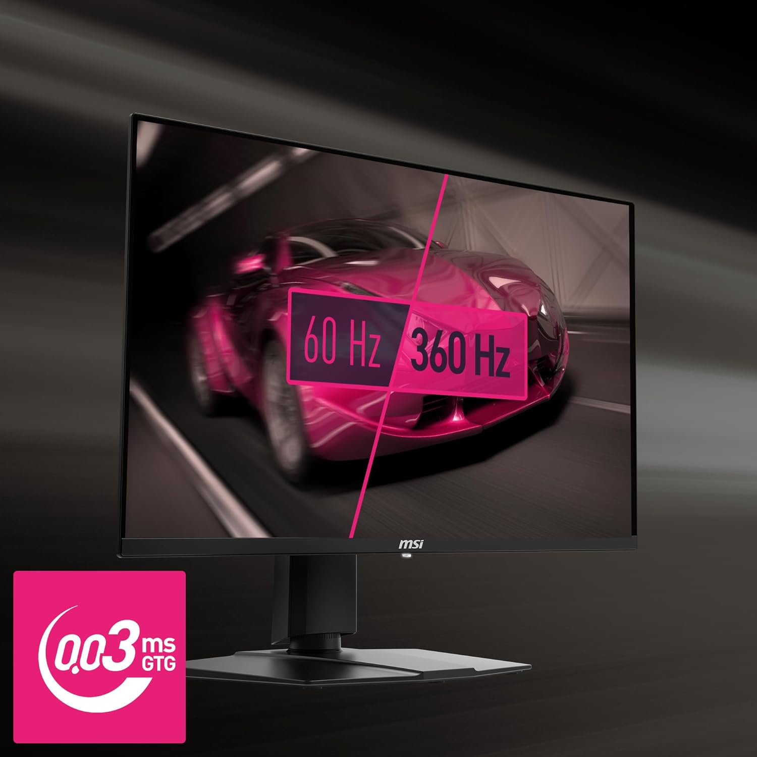 MSI MPG 271QRX QD-OLED, 27 OLED Gaming Monitor, 2560 x 1440 (QHD), OLED 0.03ms Response time, 360Hz, True Black HDR 400, HDMI, DP Port, USB Type C, Tilt, Height