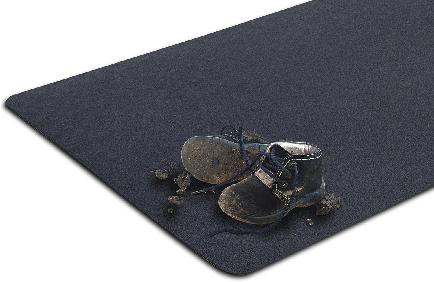 VersaTex Multi-Purpose Recycled Rubber Floor Mat for Indoor or Outdoor Use, Utility Mat for Entryway, Tool Bench, Garage, Under-Sink, Patio, and Door Mat; 36" x 60", Black