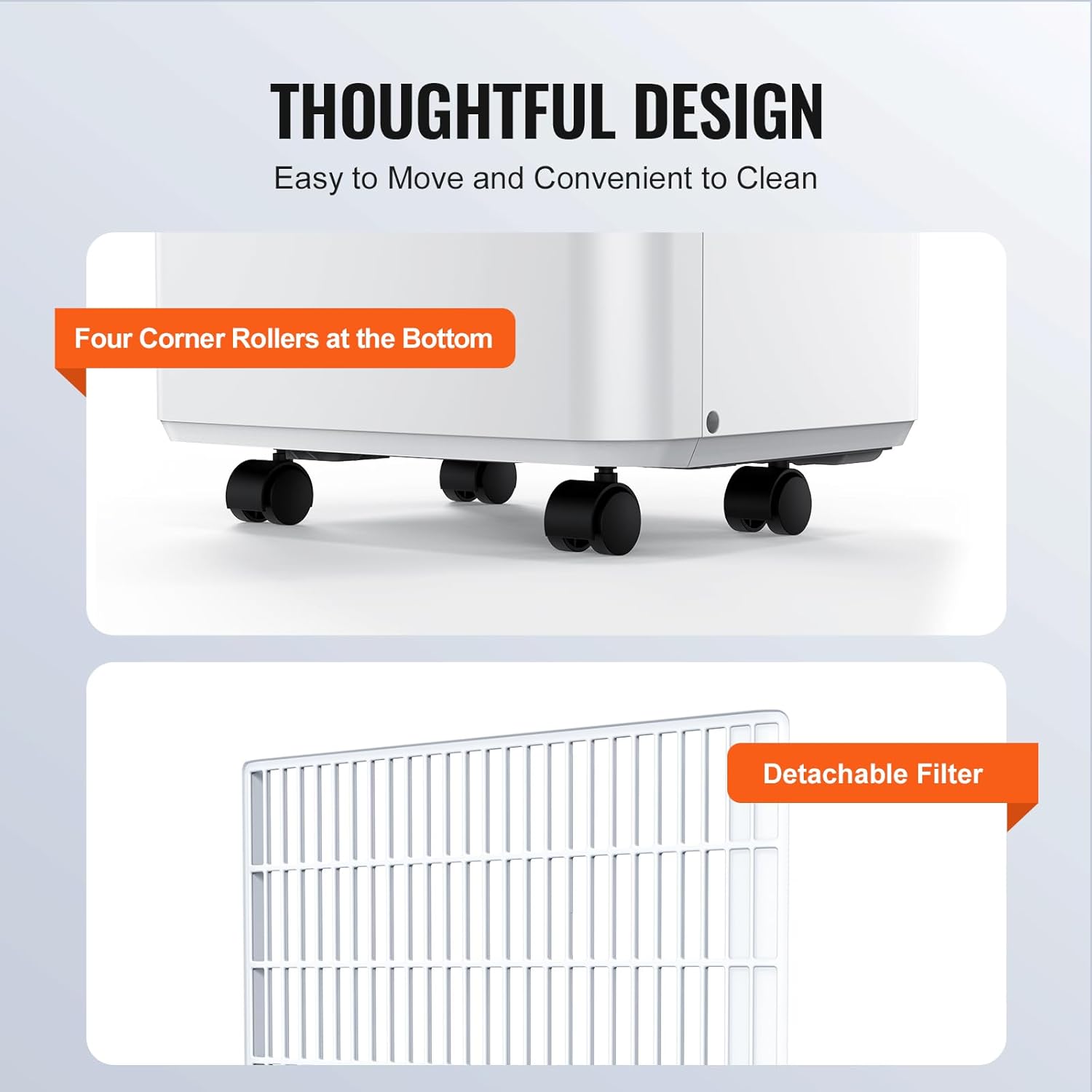 VEVOR 8,000 BTU Portable Air Conditioners - Cool to 350 Sq.Ft with Remote Control, 3-in-1 Portable AC Unit with Dehumidifier, Fan Modes for Bedroom, Office with Timer and Installation Kits, White