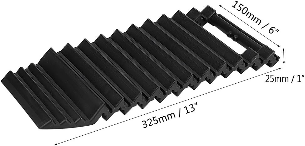 Yosoo Universal Car Wheel Anti Skid Pad Tire Traction Non-Slip Mat Plate Grip for Snow Mud Pack of 2