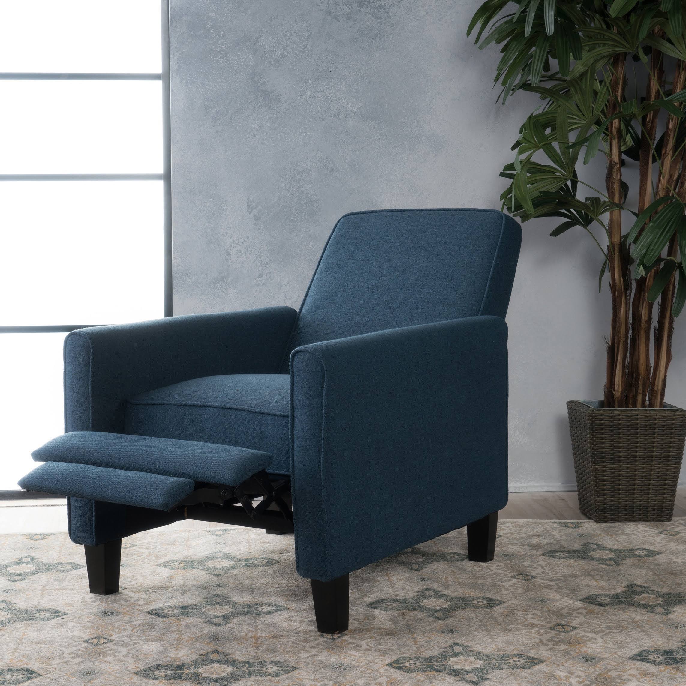 Christopher Knight Home Recliner Club Chair, Dark Blue
