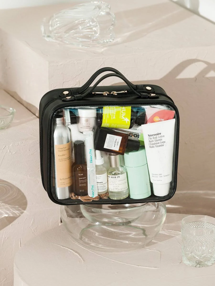 CALPAK Clear Cosmetics Case, Size One Size - Mauve