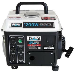 Pulsar 1200-Watt Quiet Portable GAS Powered Generator Home RV Camping Tailgating Pg1202s