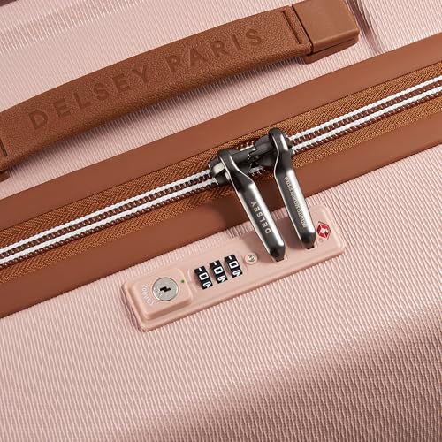 DELSEY PARIS Chatelet Air 2.0 Hardside Luggage with Spinner Wheels, Angora, Checked-Large 28 Inch