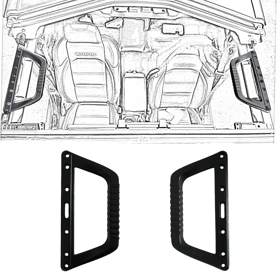 Grab Handles for Wrangler JL JLU 2/4 Door 2018-2021,Universal for Front and Rear, one Pair Pack of 2