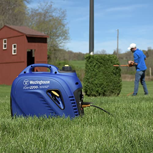 Westinghouse 2550 Peak Watt Super Quiet & Lightweight Portable Inverter Generator, RV Ready 30A Outlet, Gas and Propane Powered, CO Sensor, Parallel Capable, Long Run Time