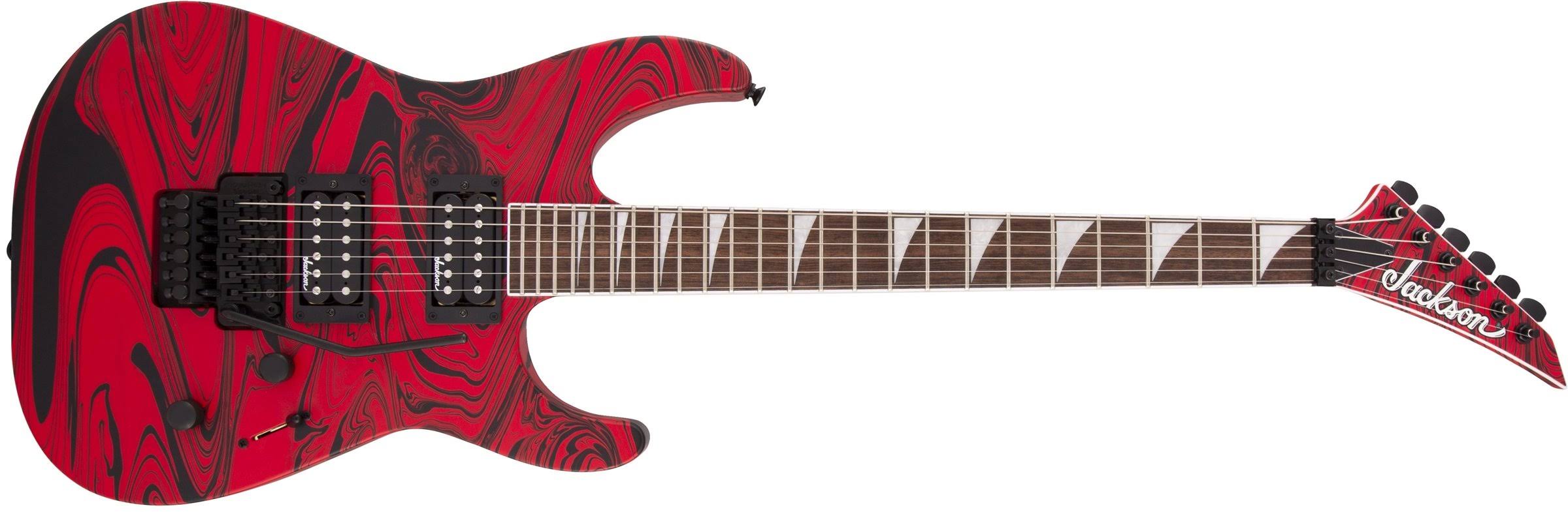 Jackson SLX DX x Series Soloist Swirl Electric Guitar, Satin Red Swirl