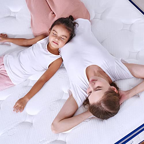 Sunrising Bedding 8” Natural Latex Full Mattress, Individually Encased Pocket Coil, Firm, Supportive, Naturally Cooling, Organic Mattress, 120-Night Free Trial, 20-Year Warranty