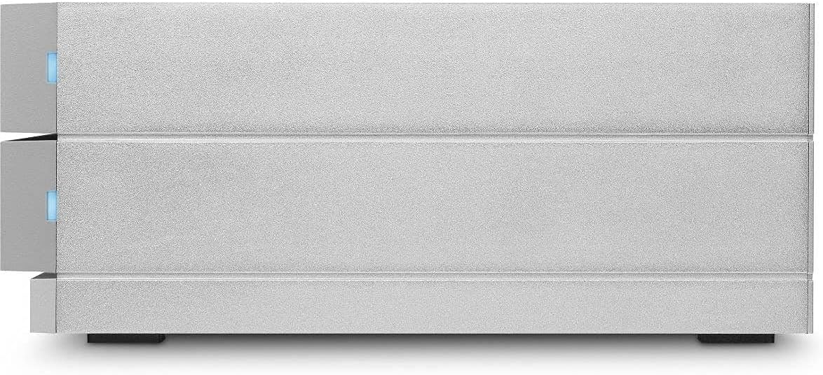 LaCie 2big Dock RAID 8TB External RAID Hard Drive HDD with SD Card CF Card Slots, for Mac and PC Desktop Data Redundancy Thunderbolt 3 USB-C USB 3.0, 1 Month Adobe CC, Data Recovery (STGB8000400)