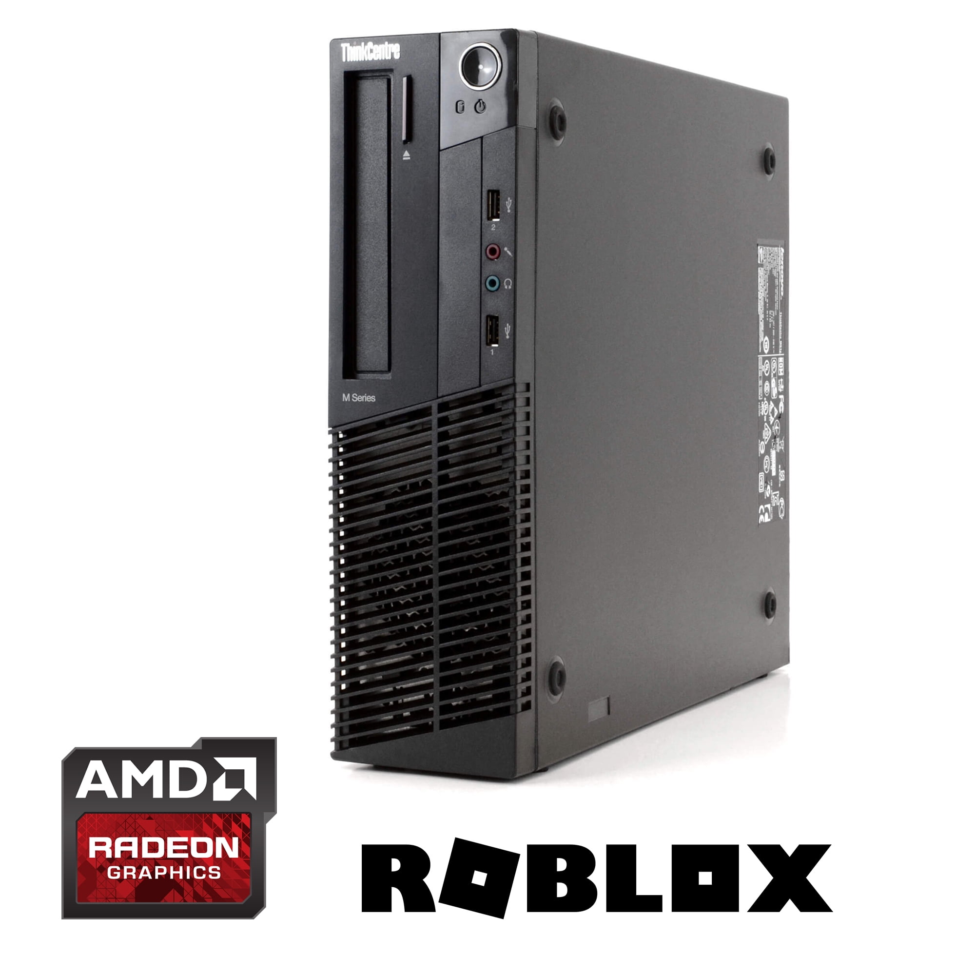 Lenovo M92P Desktop Computer PC Intel Quad-Core i5 3.2GHz Processor 4GB RAM 500GB HDD Windows 11 Pro with AMD Radeon Graphics Card (Roblox Ready)