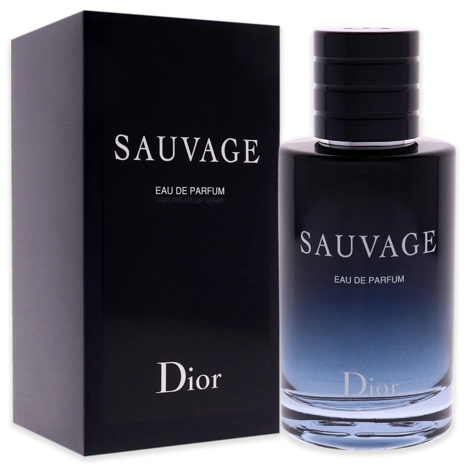 Dior Sauvage for Men, Eau de Parfum Spray, 6.80 Fl Oz (Pack of 1) & Sauvage Eau De Parfum Spray For Men, 3.4 Ounce