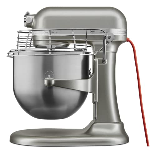 KitchenAid KSM8990CU 8-Quart Commercial Countertop Mixer, 10-Speed, Gear-Driven, Contour Silver