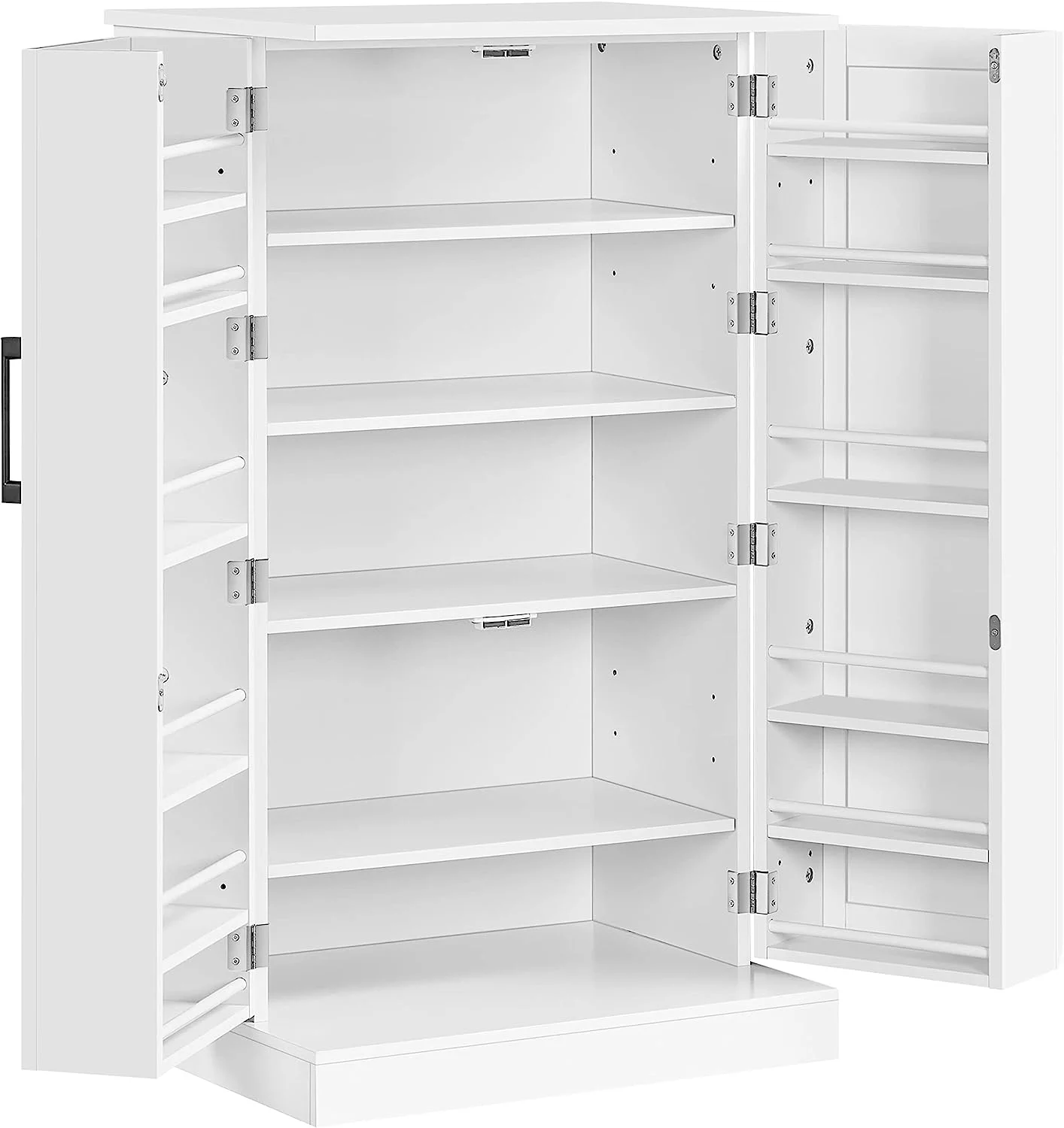 HOOMHIBIU Cabinet  Pantry Cabinet Cupboard with Door and Adjustable Shelves  Freestanding Utility  Cabinet for Dinning Room/Living Room  White