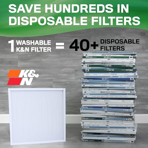 K&N 20X25X1 HVAC Furnace Air Filter