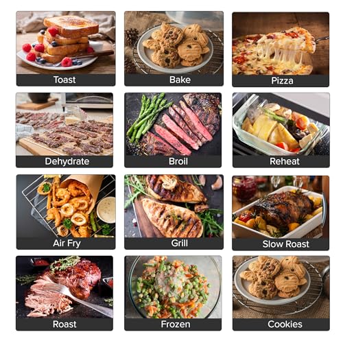 Nuwave Bravo XL Pro Air Fryer Toaster Oven with Grill Combo, 2025 New Ultra-Fast Convection System, 35% Crispier, 2X More Even, 142 Presets, 50-500F, Smarter Probe, PFAS Free, 30QT, Stainless Steel