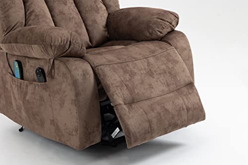 Livingroom Furniture Living Room Elderly,Relax Sofa Lift Massage Chair Power Electric Reclining, Brown