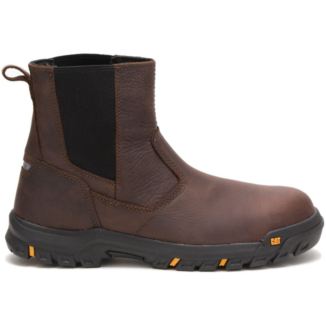 CAT Men鈥檚 Wheelbase Steel Toe Work Boot 鈥?Clay 鈥?P91026