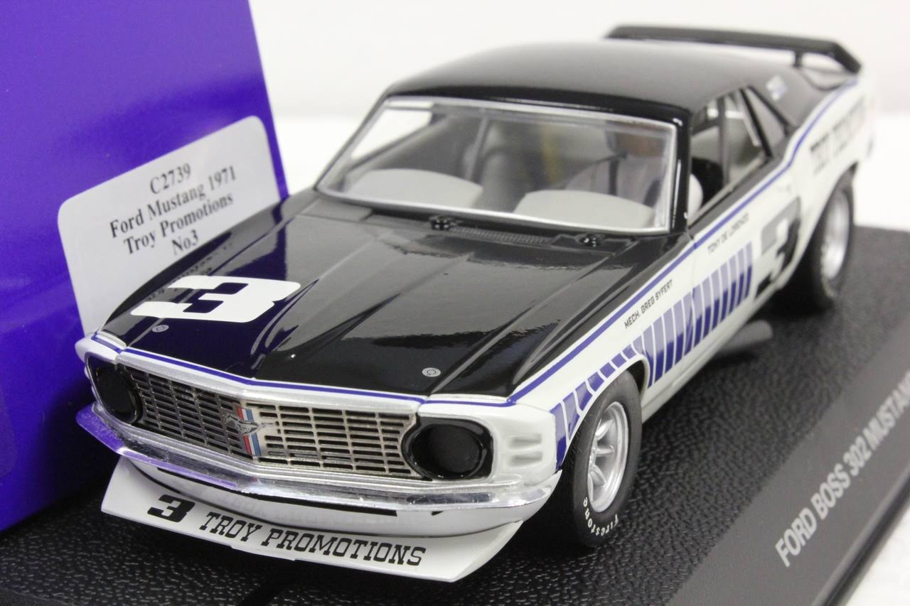 Scalextric C2739 1971 Ford Mustang Boss 302 Troy S, #3 1:32 Slot Car