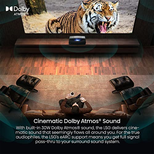 Hisense 4K Ultra-Short-Throw Laser TV & 100'' ALR Cinema Screen Bundle with Premium 4 YR CPS Enhanced Protection Pack