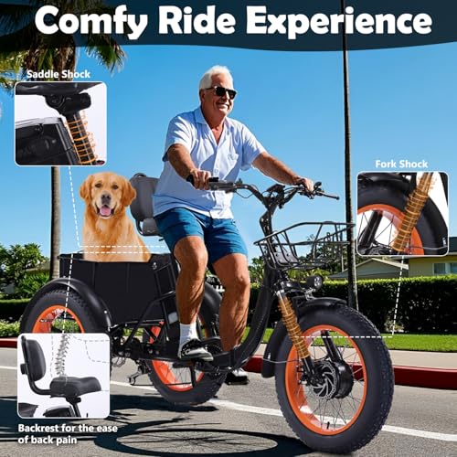 Adult Electric Tricycle Adult Tricycle 3 Wheel Bikes Adults Electric Three Wheel Bike