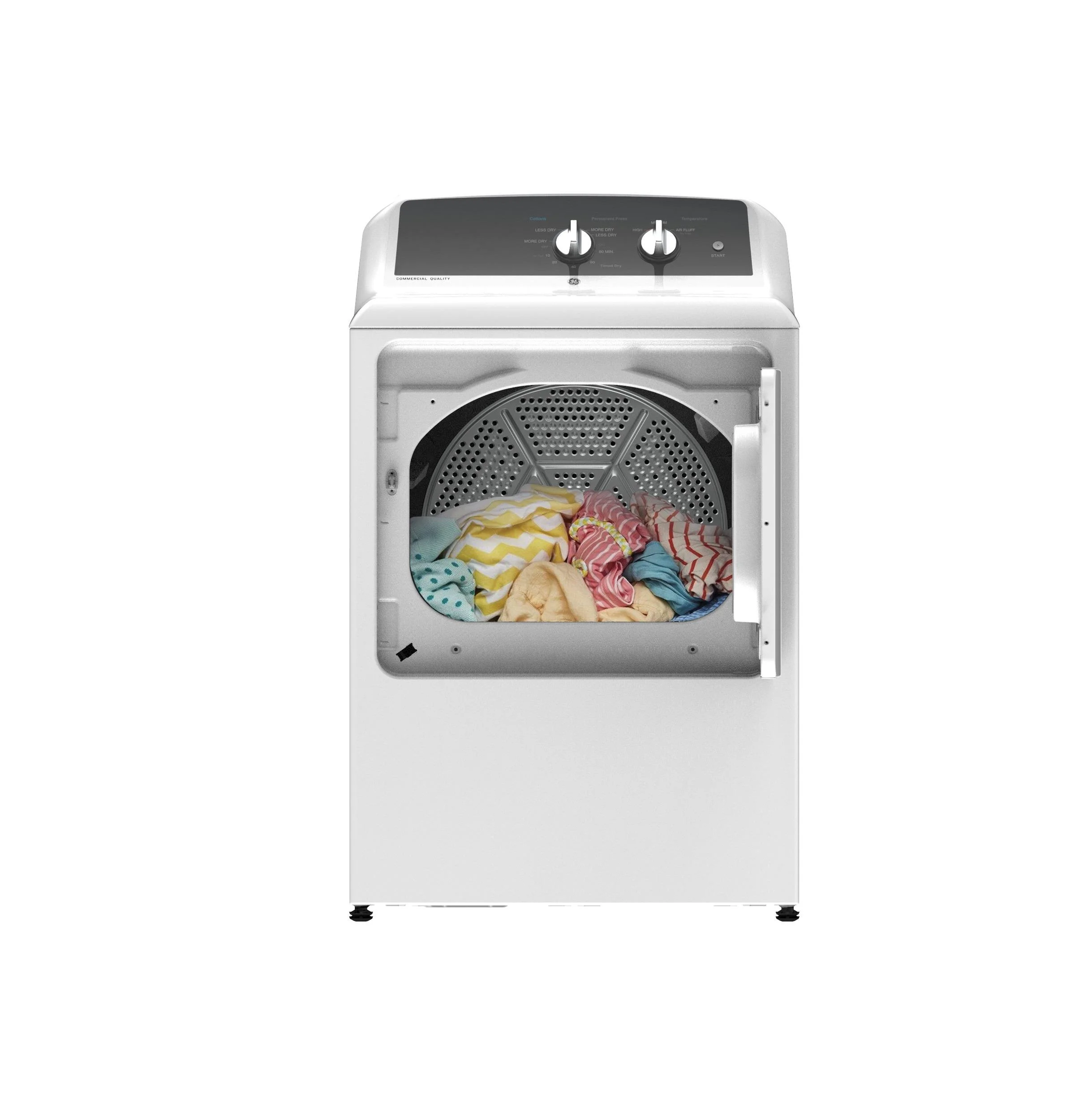 Ge Gtx52easp 27" Wide 6.2 Cu. Ft. Electric Dryer - White