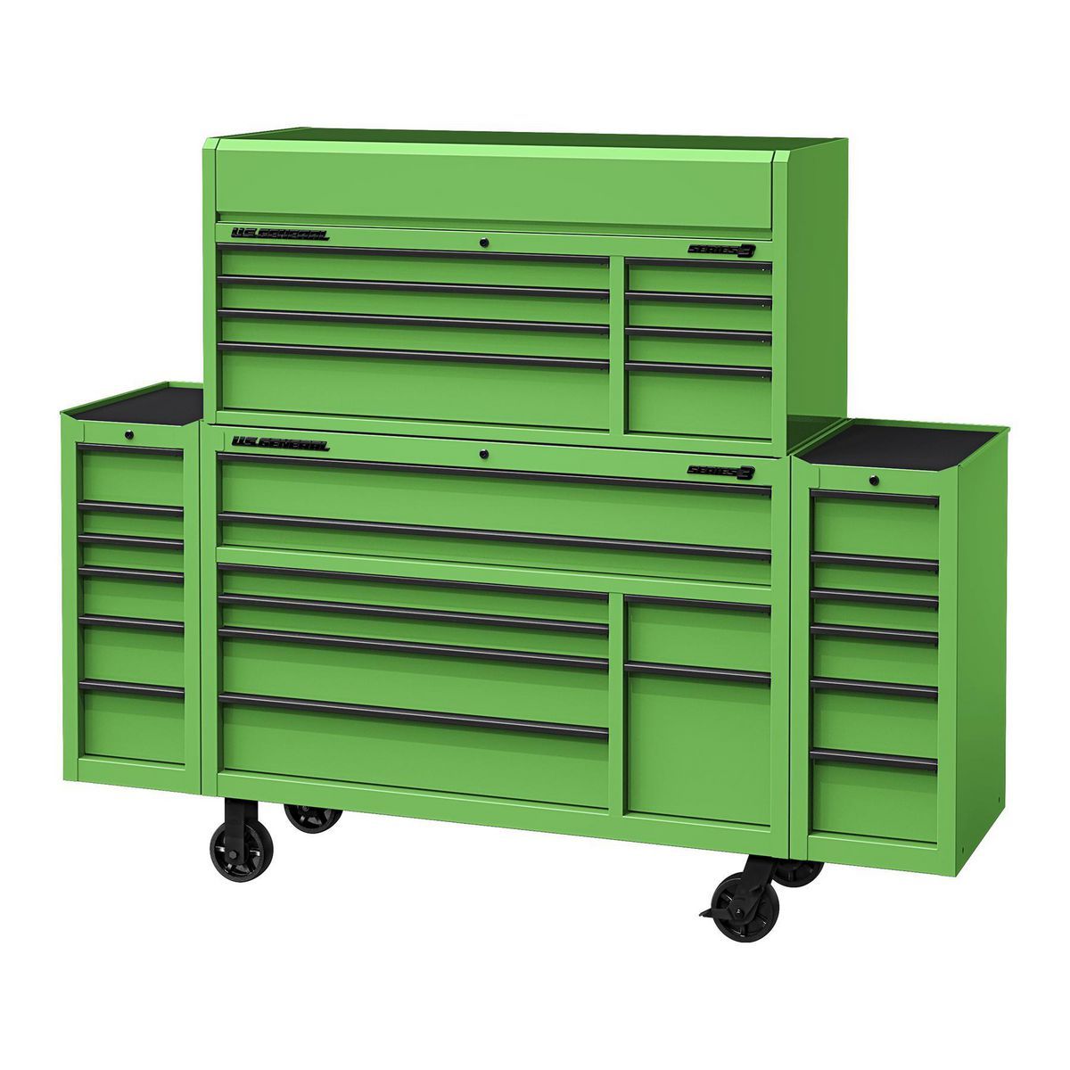 U.S. GENERAL 56 in. x 22 in. Top Chest, Series 3, Green