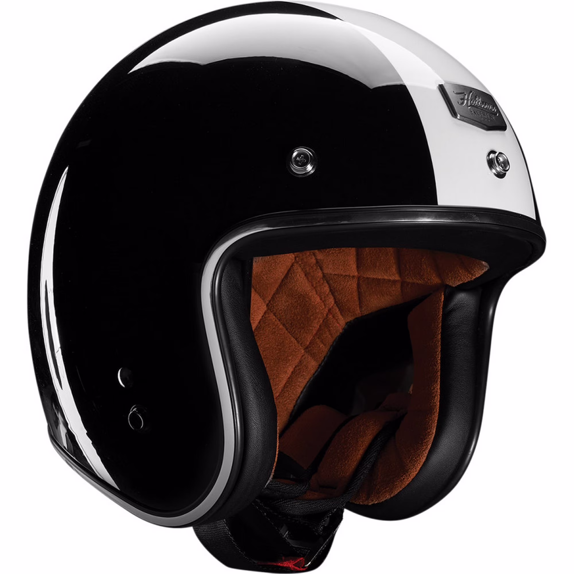 Thor Hallman McCoy Open Face Motorcycle Helmet Black/White LG