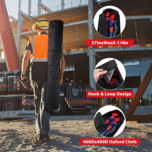 WORKPRO Cabinet Jack Support Pole, 54-114 Inches Steel Telescopic Quick Support Rod Adjustable 3rd Hand Support System with 154 lbs Capacity for Cabinet Jack, Drywall Jack& Cargo Bars, 4-Pack