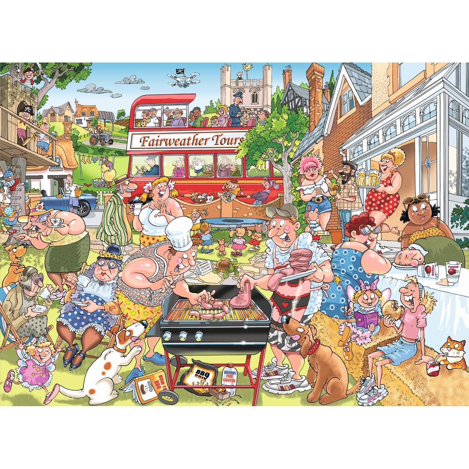 Wasgij 19163 Mystery 15 A Typical British BBQ Jigsaw Puzzle