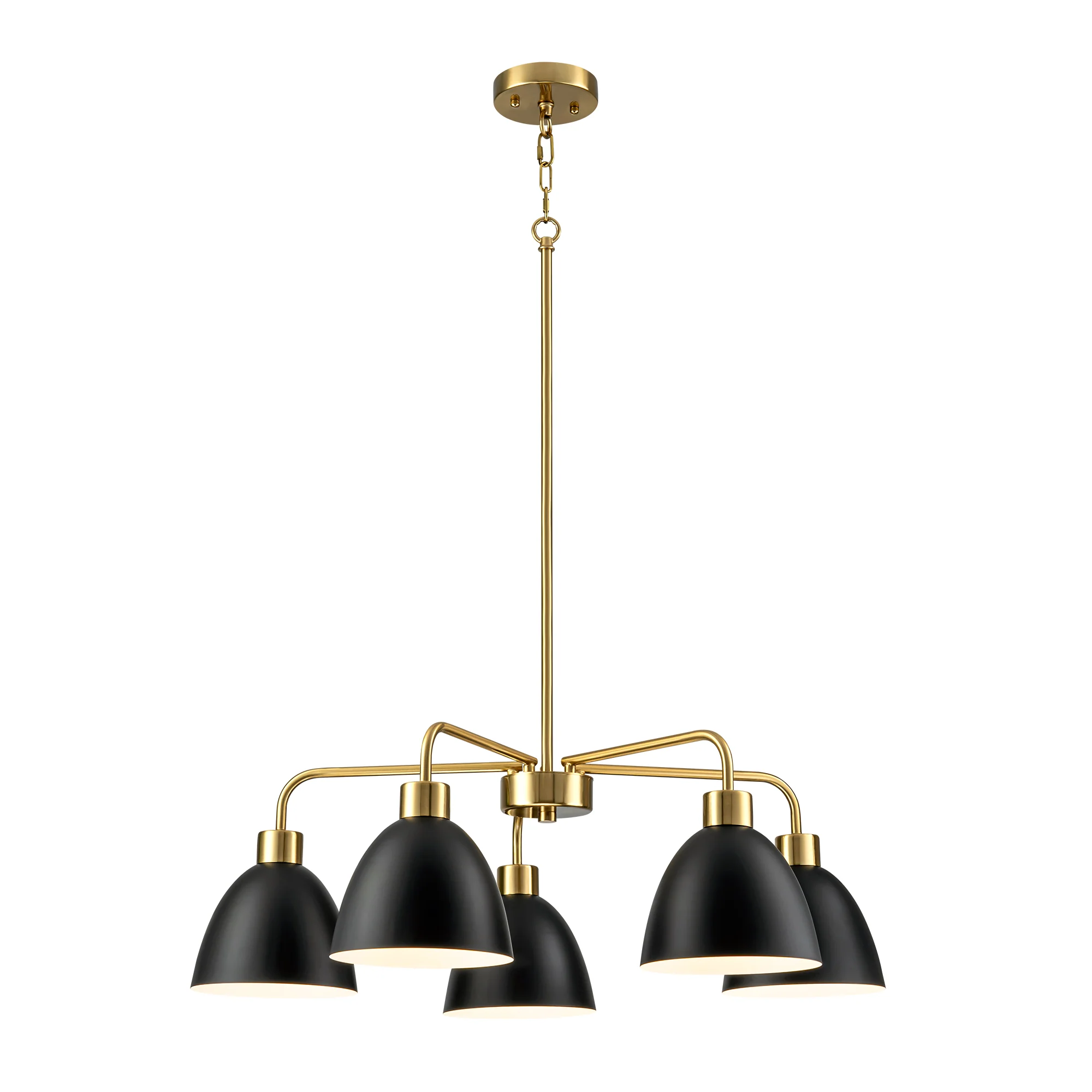 Avelon 5-Light Dimmable Industrial Shaded Chandelier (30)