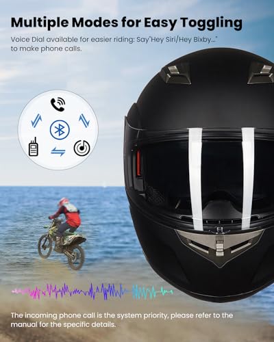 ILM Bluetooth Integrated Modular Flip up Full Face Motorcycle Helmet Sun Shield Mp3 Intercom Model 953/953 PRO