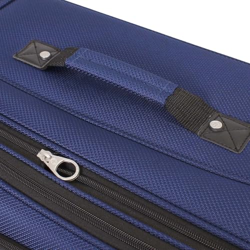 SwissGear Sion Softside Expandable Luggage, Black, Checked-Large 29-Inch