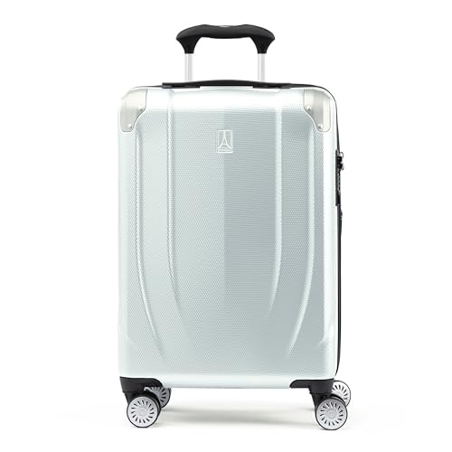 Travelpro Pathways 3 Hardside Expandable Luggage, 8 Spinner Wheels, Lightweight Hard Shell Suitcase, Carry On 21 Inch, Black Knight