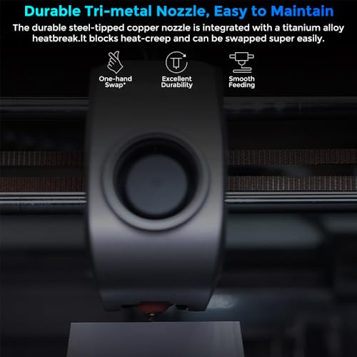 Creality K1C 3D Printer, 2024 New Version 3D Printers with 600mm/s Fast Printing Speed, Support Carbon Fiber Filament 300℃ High-Temp Print, Auto Leveling and Clog-Free Direct Extruder