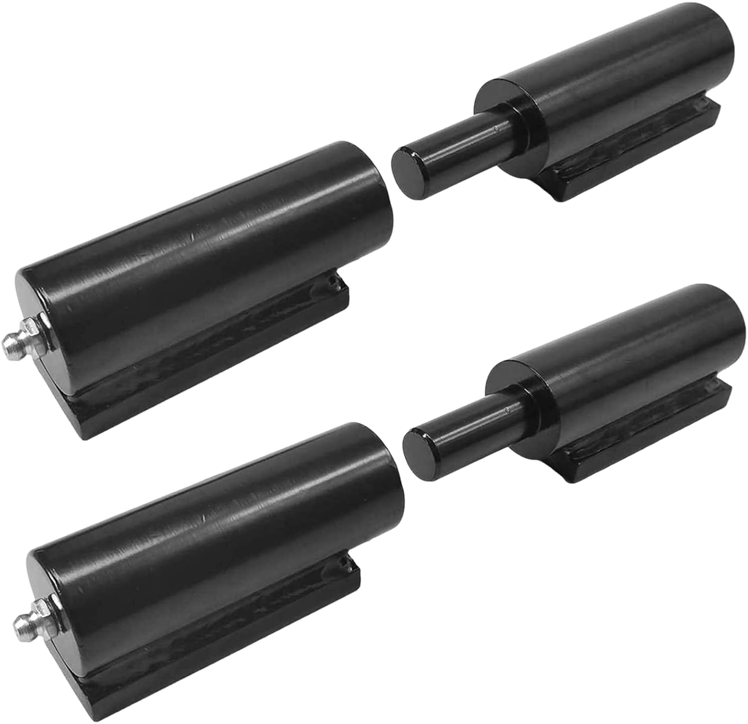 5 inches Gate Hinge 2 Pack Heavy Duty Steel Barrel Hinge 450 Lbs Load Capacity for Door Swing Trailer Ramp -Weld On Install Pack of 2