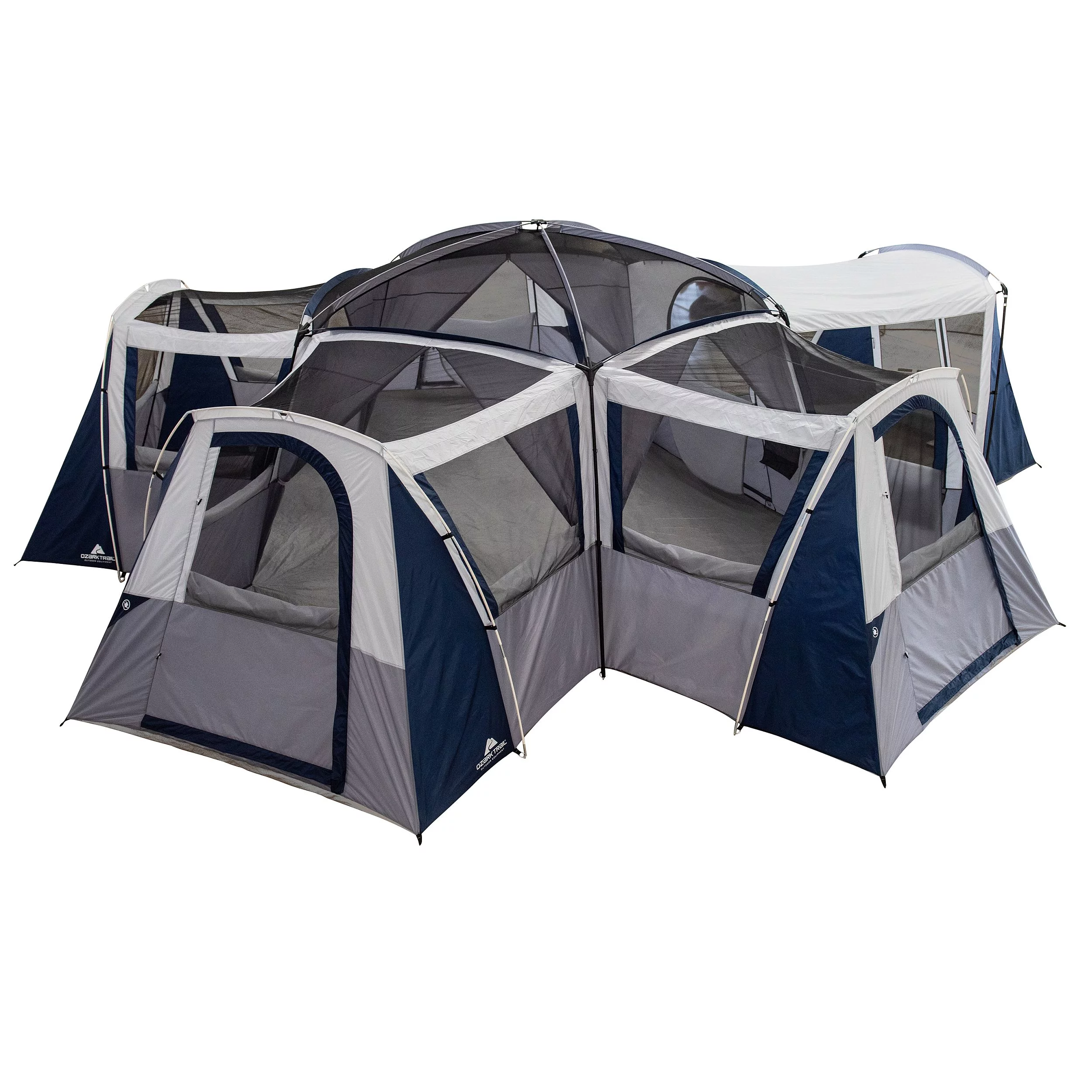 Ozark Trail Hazel Creek 20-Person Star Tent, with Screen Room