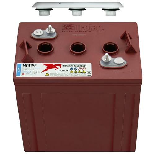 Trojan T-125 240Ah, 6V Deep Cycle Battery - 6 Pack