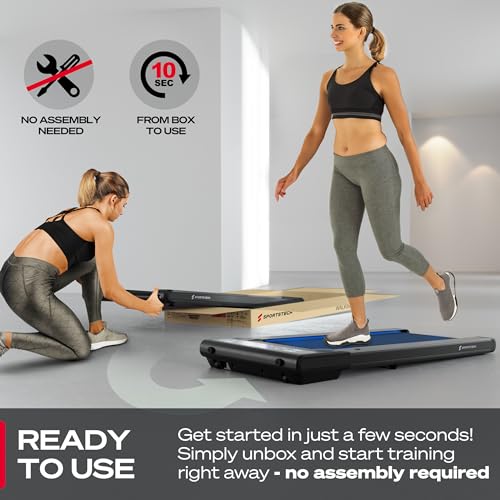 Walking Pad Under Desk Treadmill for Home | Portable Treadmill 300 lbs Capacity with Remote | Compatible Fitness App | LED Display | No Installation