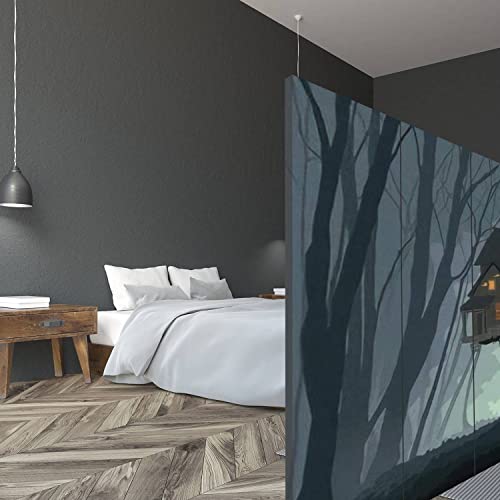6 Panel Canvas Room Divider Screen The Monument Valley The Peaceful Life in The Mysterious Town is Canvas Privacy Partition Room Divider Wall Divider for Home Office Bathroom