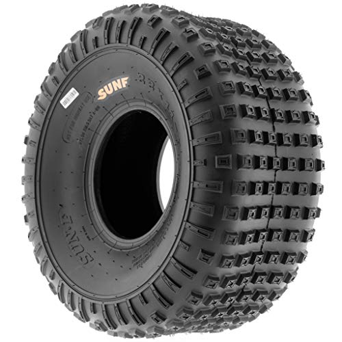 Pair of 2 SunF XC Sport 22x11-8 ATV Golf-Cart Lawn-Mower Knobby Tires, 6 PR, Tubeless A011