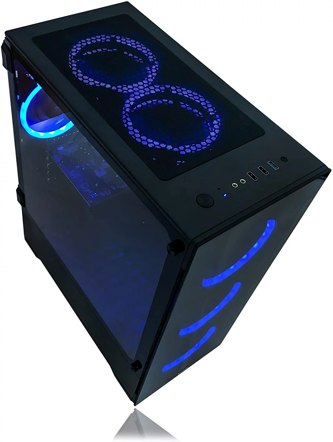Alarco Gaming PC Desktop Computer Intel 3.70GHZ ,16GB Ram,512GB SSD ,WIFI , RX 580 8GB, WINDOWS 11 , RGB
