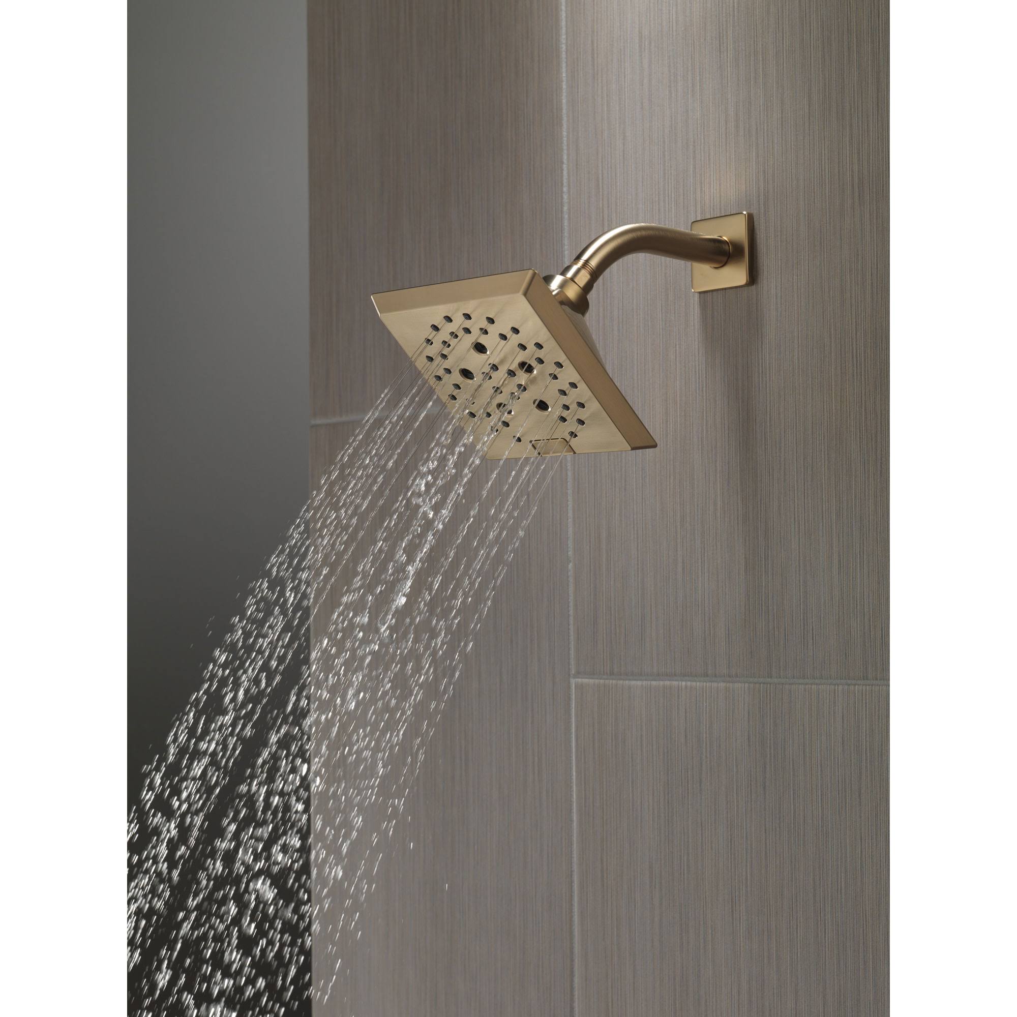 Delta 52664-CZ H2Okinetic 5-Setting Raincan Shower Head, Champagne Bronze
