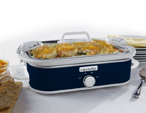Crock-Pot Small 3.5 Quart Casserole Manual Slow Cooker and 7 Quart Oval Manual Slow Cooker