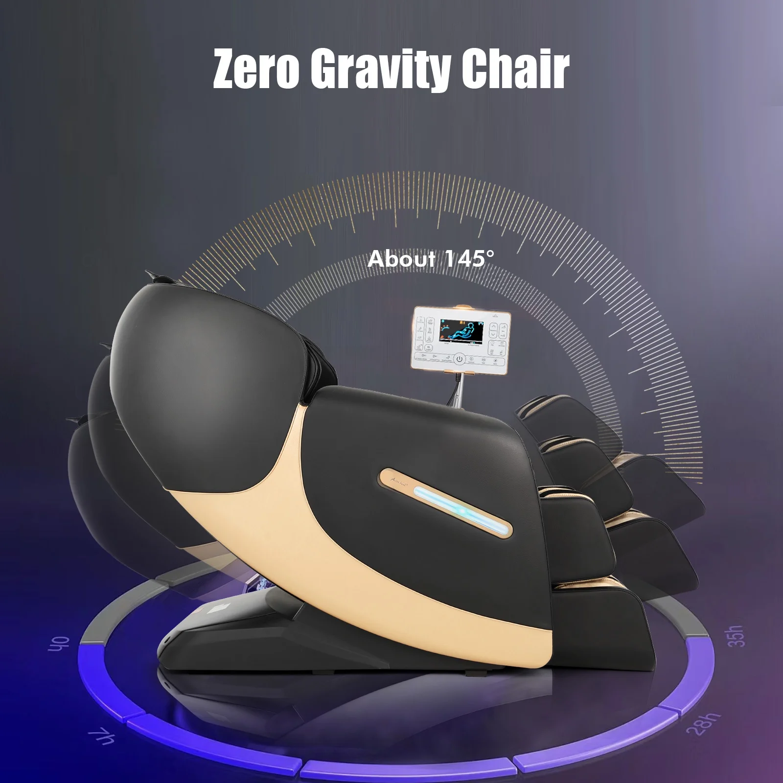Artist Hand Massage Chair Full Body, SL Track Zero Gravity Massage Chair Recliner with 12 Modes, AI Voice Control, Bluetooth, Body Scan, Foot Roller & Airbags Massage