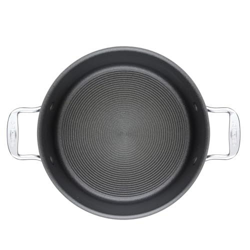 Circulon C1 Series Clad Stainless Steel with ScratchDefense Technology Cookware Nonstick Induction Stockpot with Lid, Metal Utensil Safe, 8 Quart - Polished Stainless Steel
