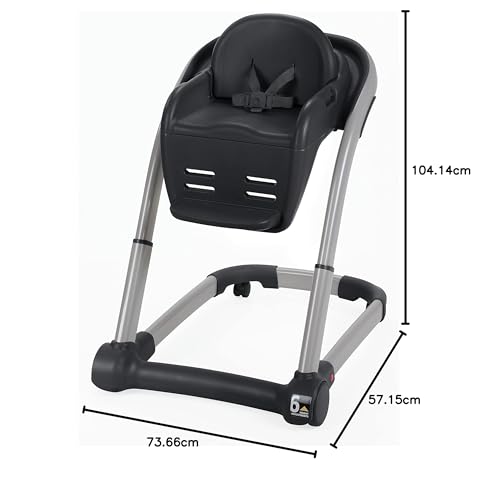 Graco Blossom 6 in 1 Convertible High Chair, Redmond, Infant Highchair, Toddlers Booster & Convenient for Travel